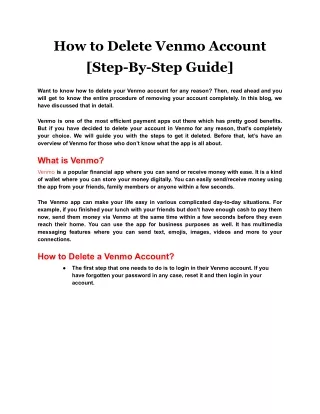 how to delete venmo account step by step guide