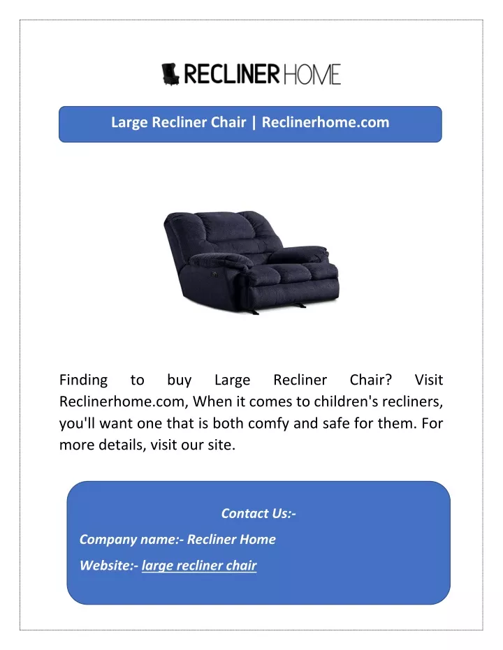 large recliner chair reclinerhome com