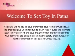 Welcome To Sex Toy In Patna
