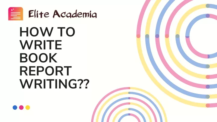 how to write book report writing