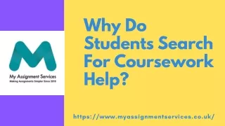Why Do Students Search For Coursework Help