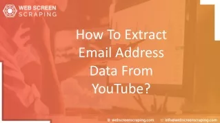 WSS - How to Extract Email Address Data From YouTube