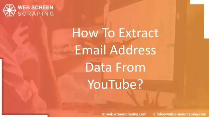 how to extract email address data from youtube