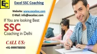 Excel SSC coaching institute in Delhi help students to crack their exam with high ranks
