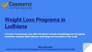 weight loss programs in ludhiana