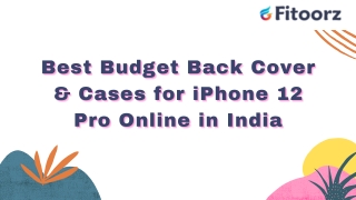 Best Budget Back Cover & Cases for iPhone 12 Pro Online