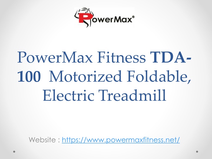 powermax fitness tda 100 motorized foldable electric treadmill