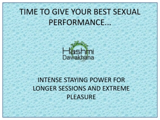 time to give your best sexual performance
