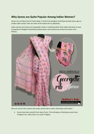 Cotton block printed dress materials