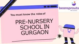 Pre-Nursery School in Gurgaon