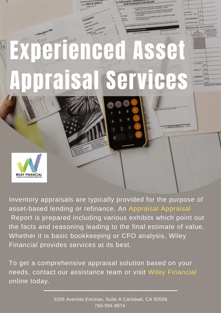 experienced asset appraisal services