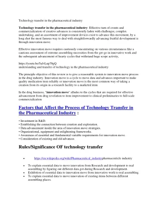 Technology transfer in the pharmaceutical industr1-converted (1)