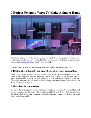 9 Budget-Friendly Ways To Make A Smart Home-converted