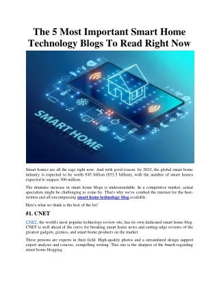 The 5 Most Important Smart Home Technology Blogs To Read Right Now-converted