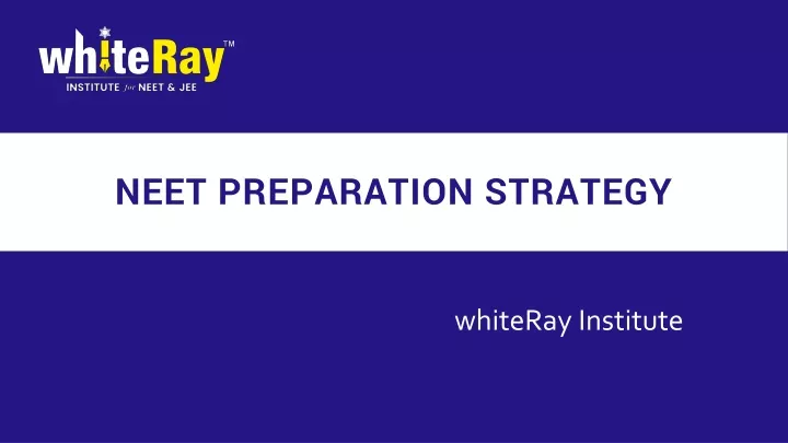 neet preparation strategy