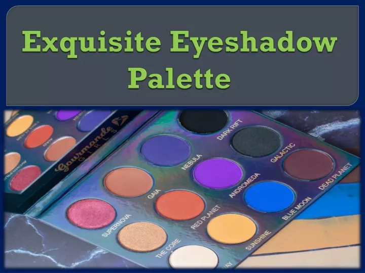 exquisite eyeshadow palette