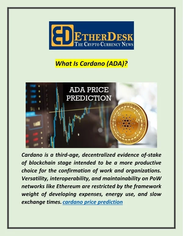 Cardano Price Prediction | Etherdesk.com