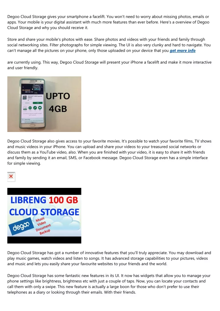 degoo cloud storage gives your smartphone