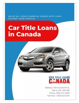 car title loans barrie