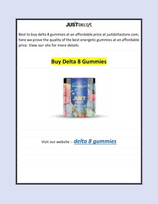 Buy Delta 8 Gummies