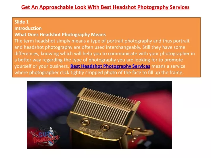 get an approachable look with best headshot photography services