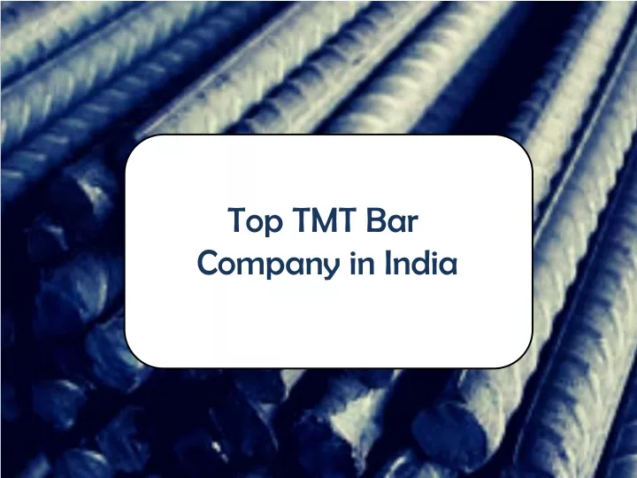 top tmt bar company in india