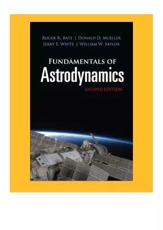 [DOWNLOAD] Fundamentals of Astrodynamics Full
