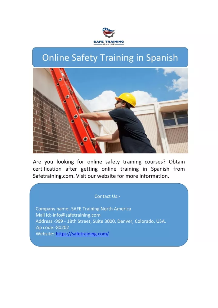 online safety training in spanish