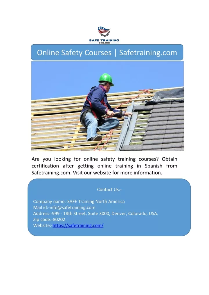 online safety courses safetraining com