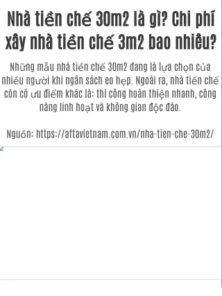 Nhà tiền chế 30m2 là gì? Chi phí xây nhà tiền chế 3m2 bao nhiêu?