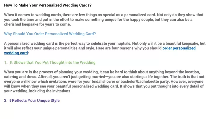how to make your personalized wedding cards when