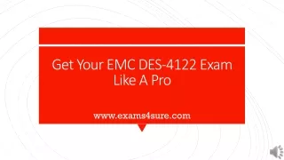 get your emc des 4122 exam like a pro