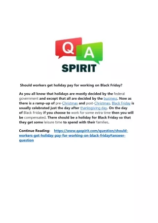 should workers get holiday pay for working