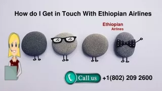 How do I Get in Touch With Ethiopian Airlines