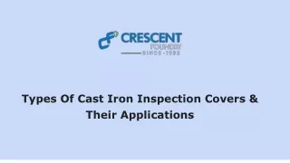 types of cast iron inspection covers their