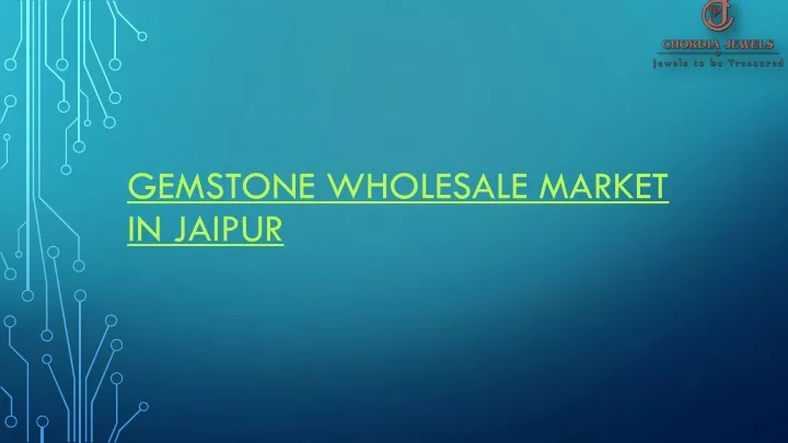gemstone wholesale market in jaipur