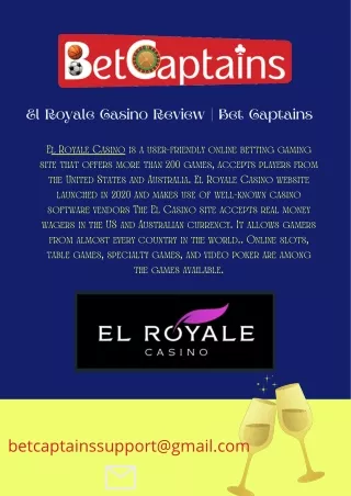 El Royale Casino Review - Bet Captains
