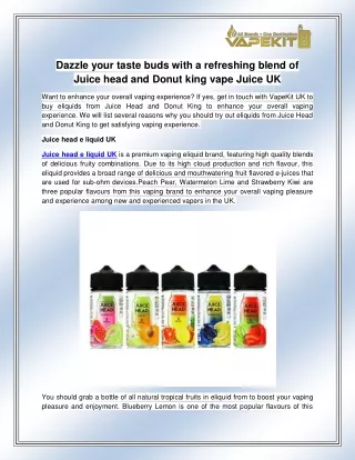 dazzle your taste buds with a refreshing blend