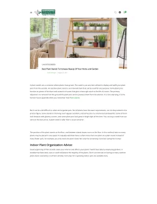 Best Plant Stands To Increase Beauty Of Your Home and Garden