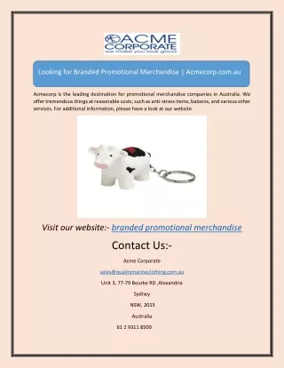 branded promotional merchandiseLooking for Branded Promotional Merchandise | Acm