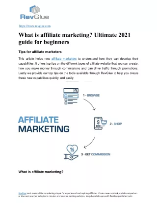 What is affiliate marketing Ultimate 2022 guide for beginners
