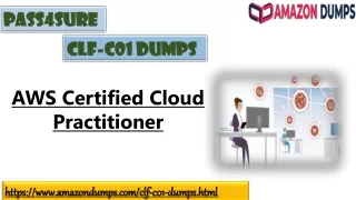 Solve Your Problems by Using Our Amazon CLF-C01 Dumps Questions Answers