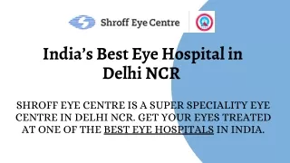 India’s Best Eye Hospital in Delhi NCR