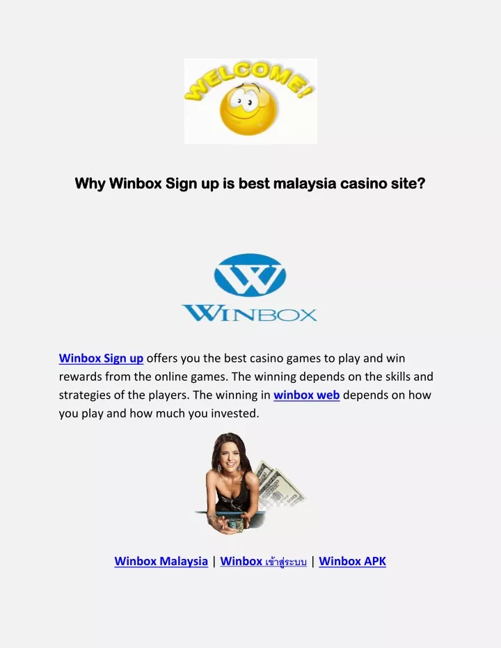 why winbox sign up is best malaysia casino site