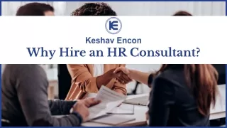 Why Hire an HR Consultant? Keshav Encon