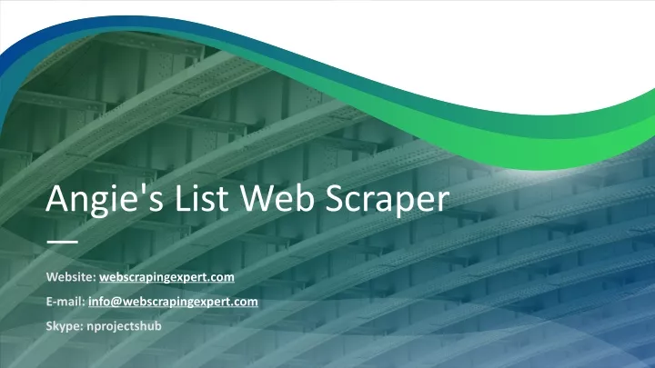 angie s list web scraper