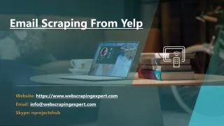 email scraping from yelp