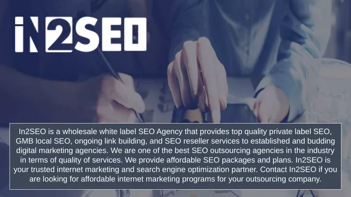 in2seo is a wholesale white label seo agency that