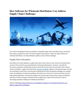 how software for wholesale distributors