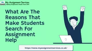 The Reasons That Make Students Search For Assignment Help